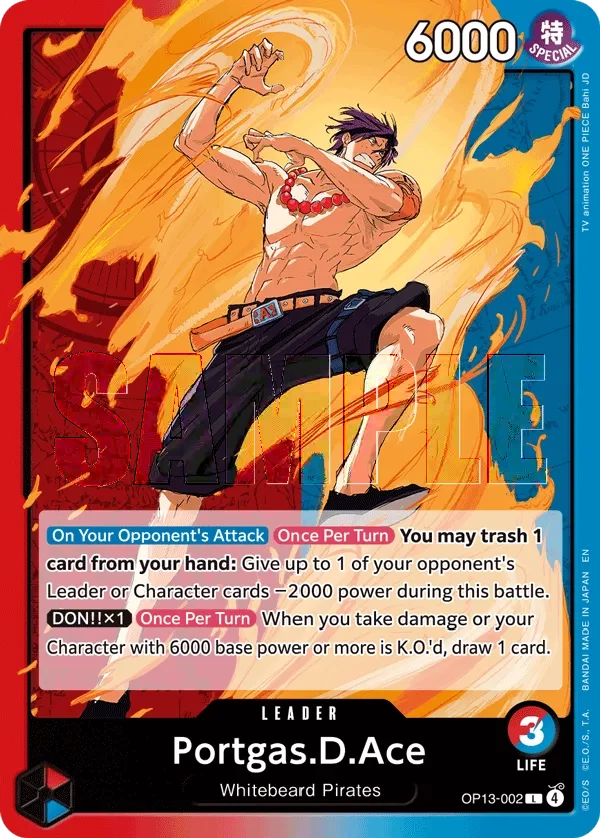 Carta Portgas.D.Ace (OP13-002)
