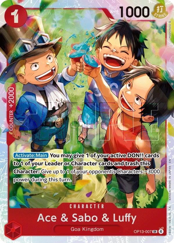 Carta Ace & Sabo & Luffy (OP13-007)
