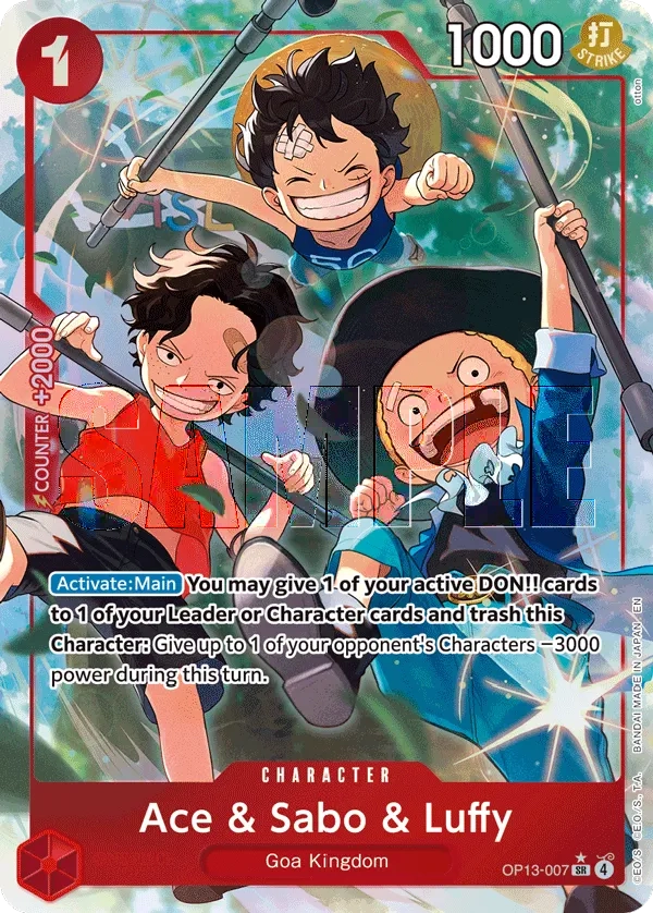 Carta Ace & Sabo & Luffy (OP13-007)