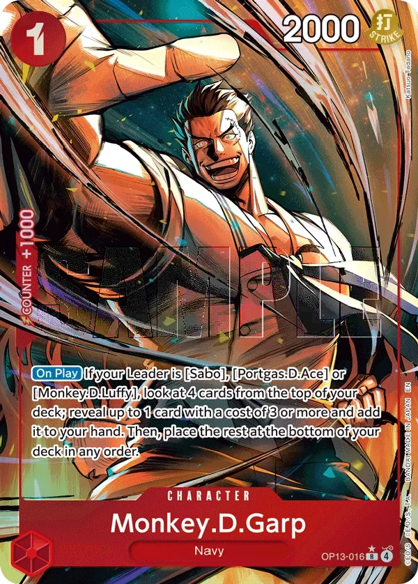 Carta Monkey.D.Garp (OP13-016)