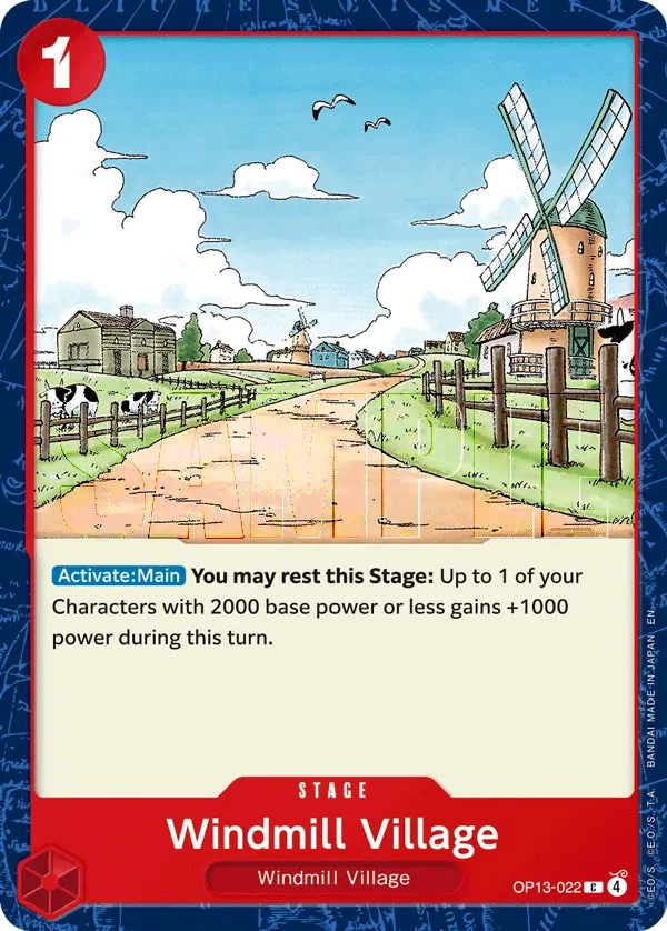 Carta Windmill Village (OP13-022)