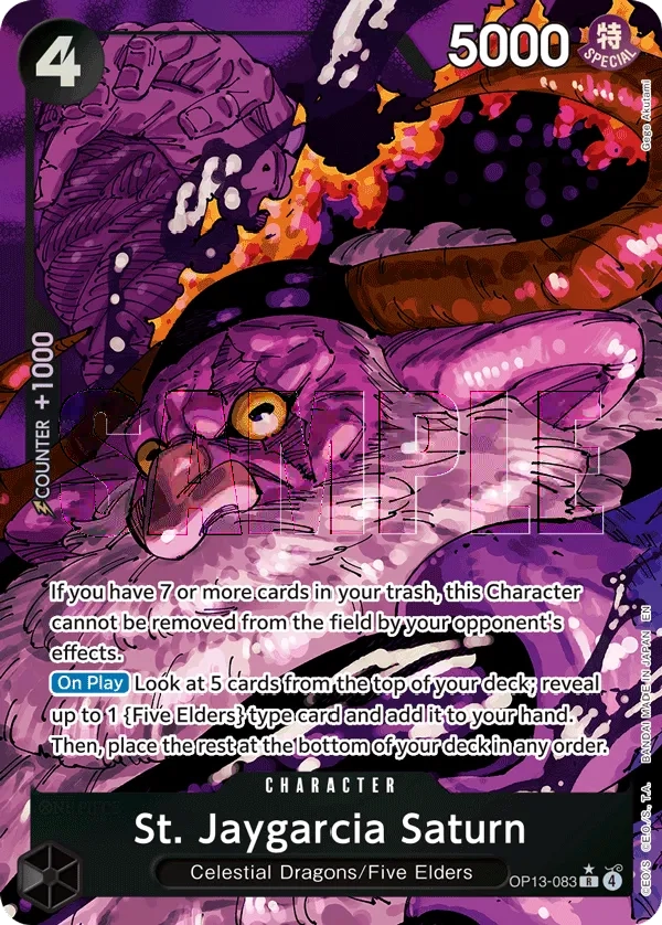 Carta St. Jaygarcia Saturn (OP13-083)
