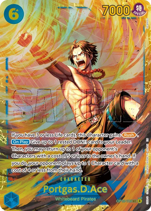 Carta Portgas.D.Ace (OP13-119)