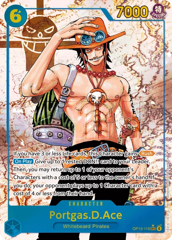 Carta Portgas.D.Ace (OP13-119)