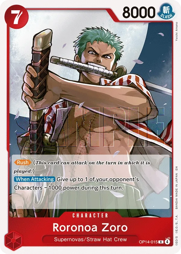 Carta Roronoa Zoro (OP14-015)