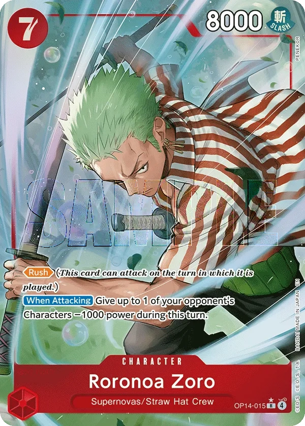 Carta Roronoa Zoro (OP14-015)