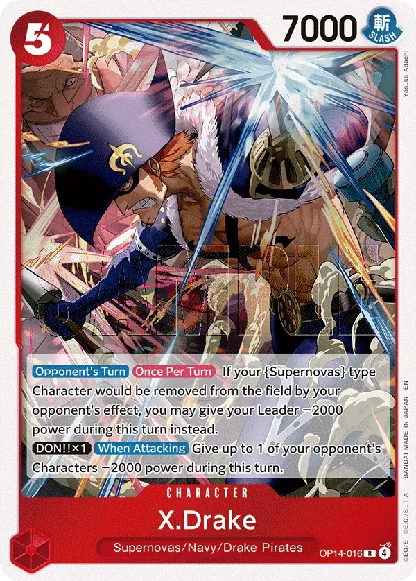 Carta X.Drake (OP14-016)