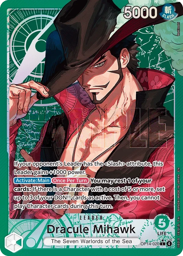 Carta Dracule Mihawk (OP14-020)