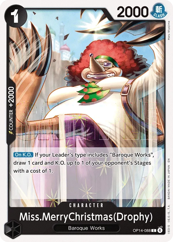 Carta Miss.MerryChristmas(Drophy) (OP14-088)