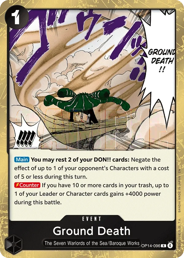 Carta Ground Death (OP14-096)