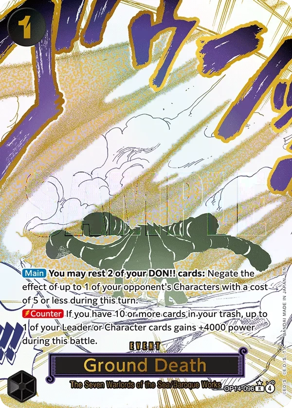 Carta Ground Death (OP14-096)