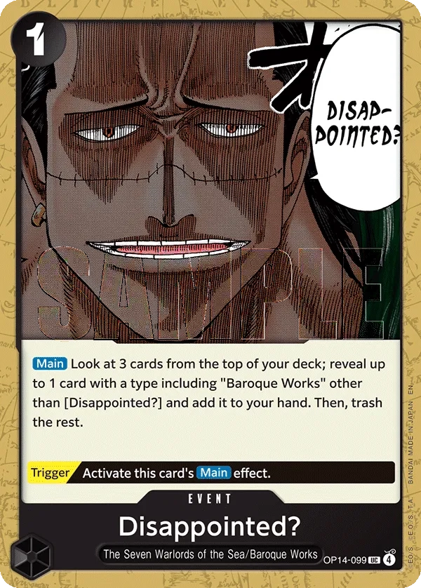 Carta Disappointed? (OP14-099)