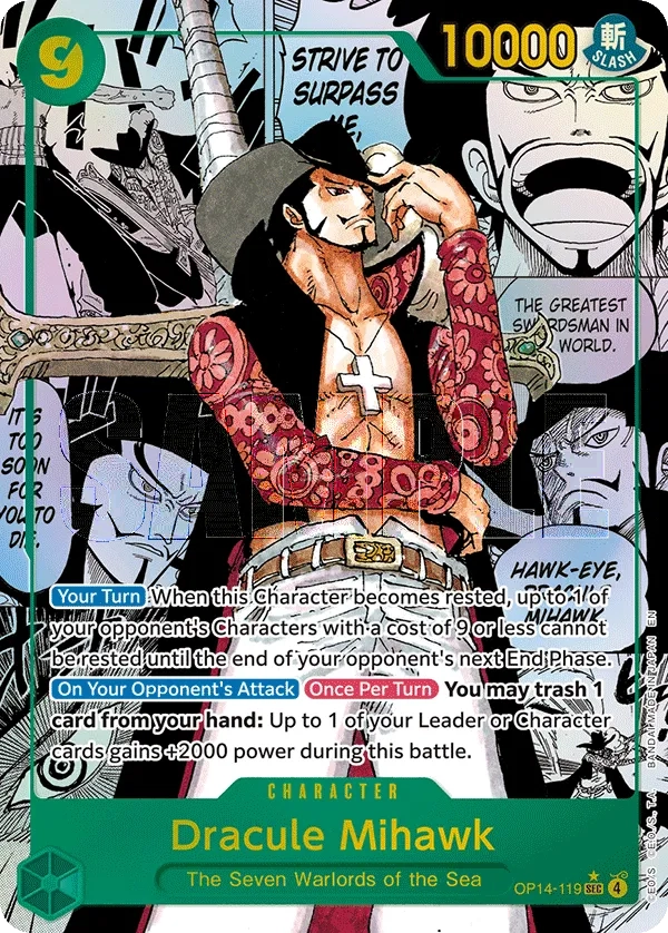 Carta Dracule Mihawk (OP14-119)