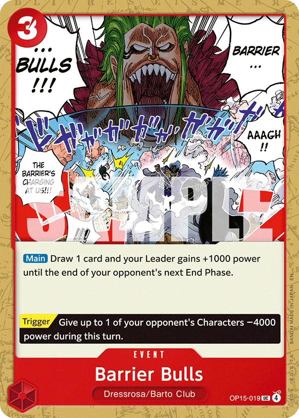 Carta Barrier Bulls (OP15-019)