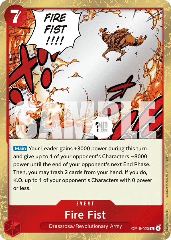 Carta Fire Fist (OP15-020)