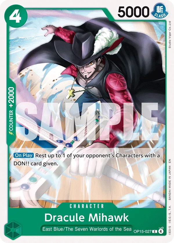 Carta Dracule Mihawk (OP15-027)