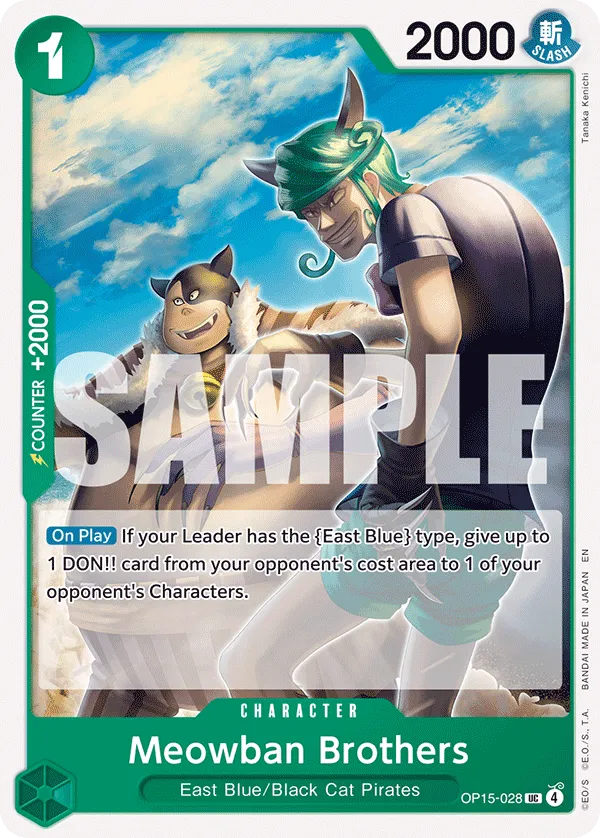 Carta Meowban Brothers (OP15-028)