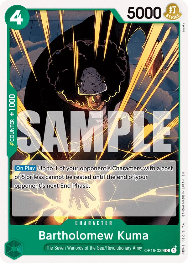 Carta Bartholomew Kuma (OP15-029)