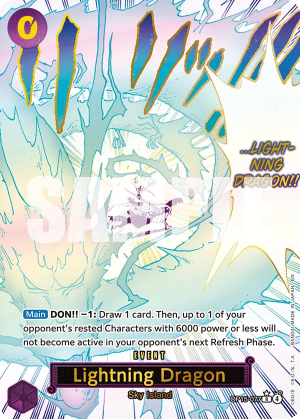 Carta Lightning Dragon (OP15-077)