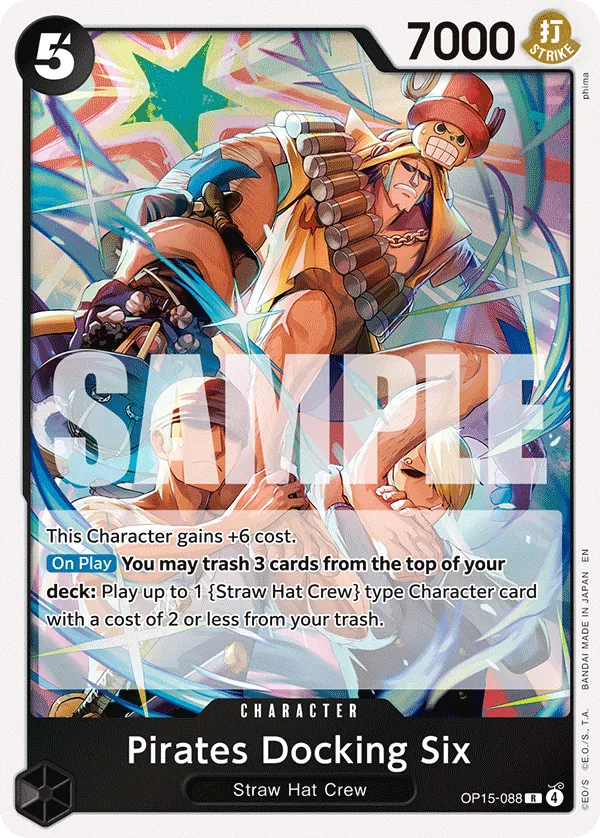 Carta Pirates Docking Six (OP15-088)