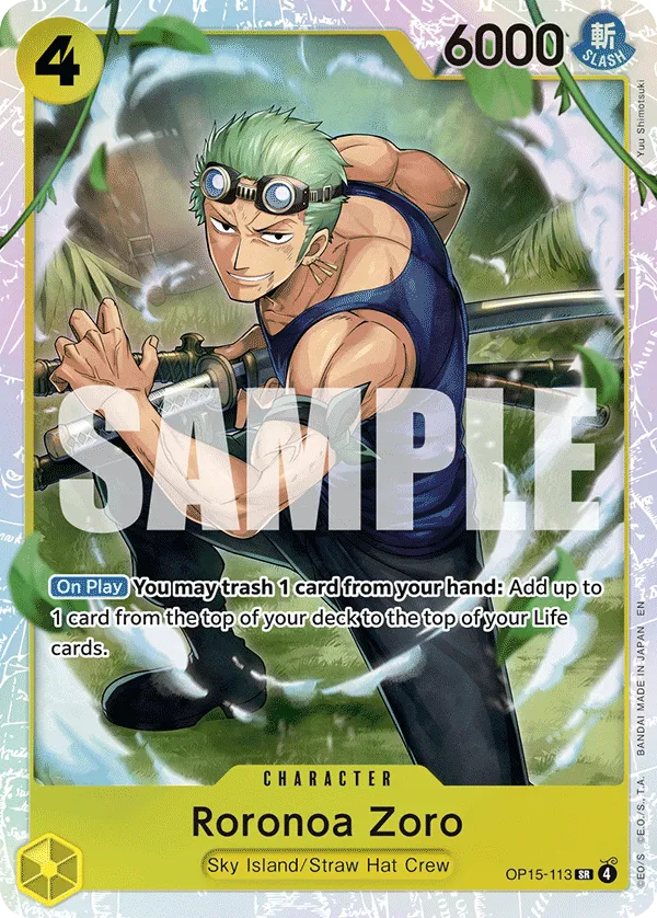 Carta Roronoa Zoro (OP15-113)