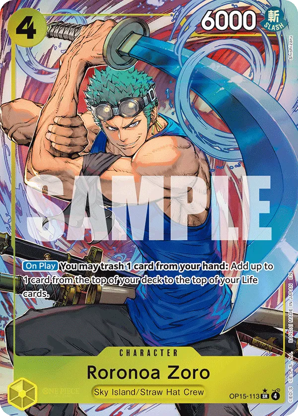 Carta Roronoa Zoro (OP15-113)