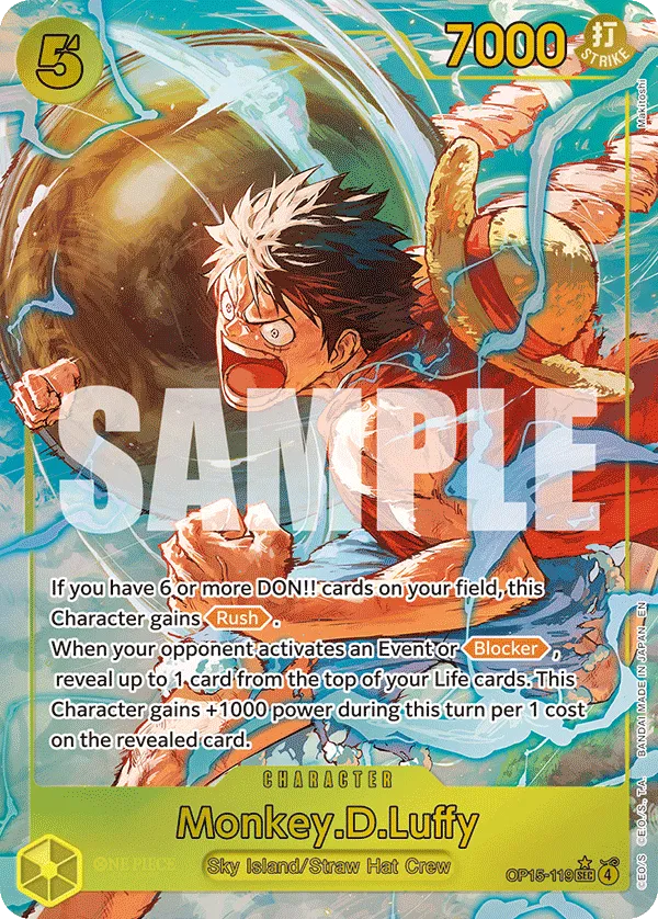 Carta Monkey.D.Luffy (OP15-119)