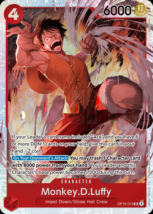 Carta Monkey.D.Luffy (OP16-015)