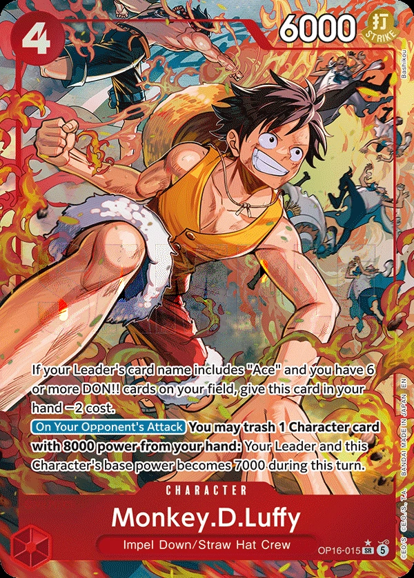 Carta Monkey.D.Luffy (OP16-015)
