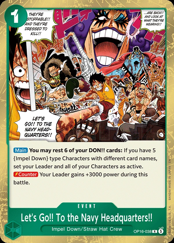 Carta Let's Go!! To the Navy Headquarters!! (OP16-038)