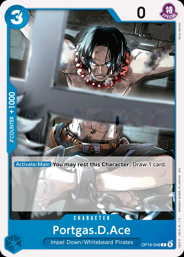 Carta Portgas.D.Ace (OP16-049)
