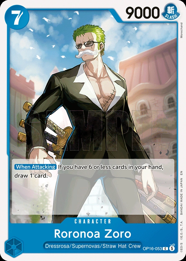 Carta Roronoa Zoro (OP16-053)