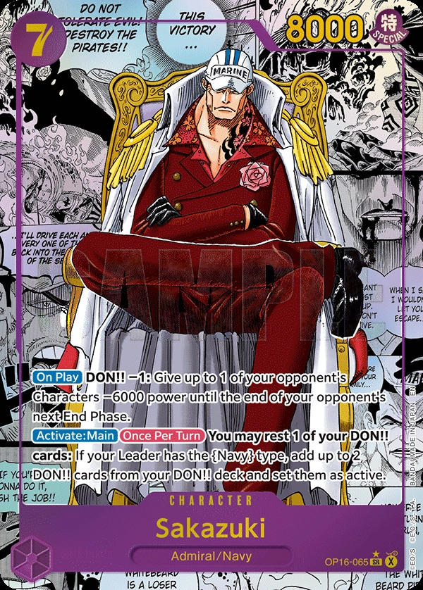 Carta Sakazuki (OP16-065)
