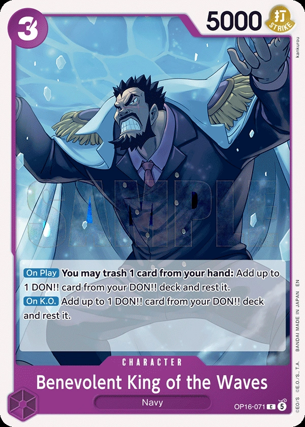 Carta Benevolent King of the Waves (OP16-071)