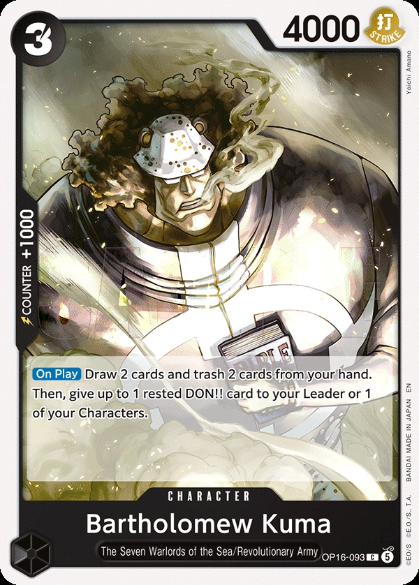 Carta Bartholomew Kuma (OP16-093)