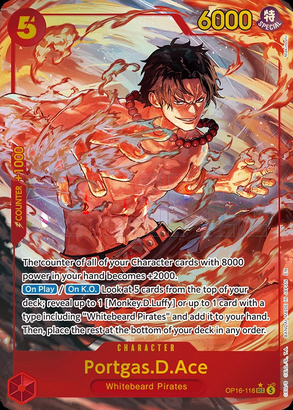Carta Portgas.D.Ace (OP16-118)