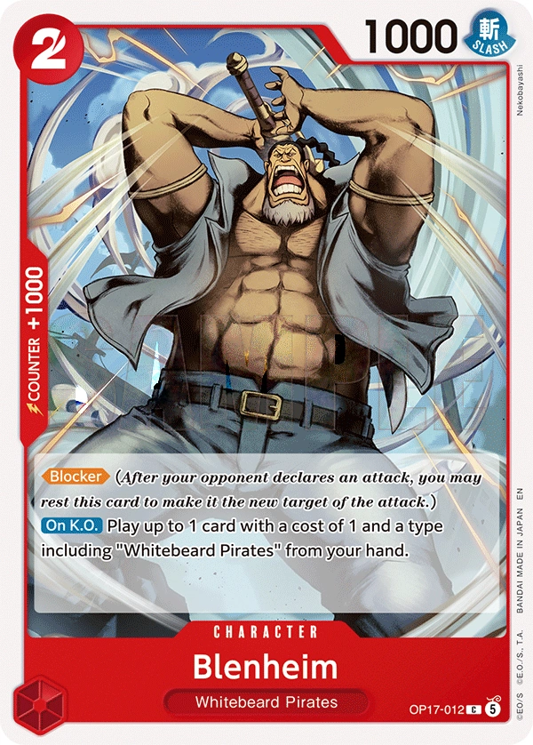 Carta Blenheim (OP17-012)