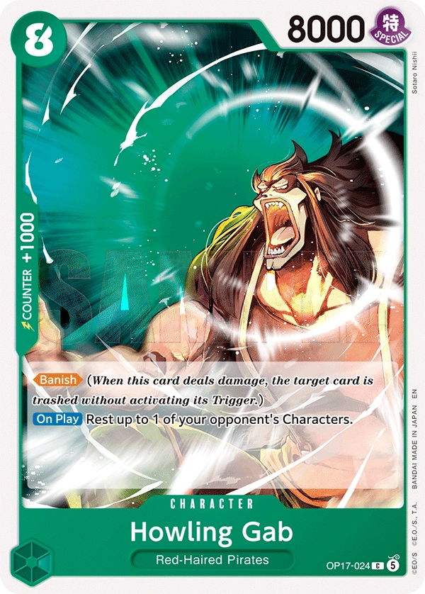 Carta Howling Gab (OP17-024)