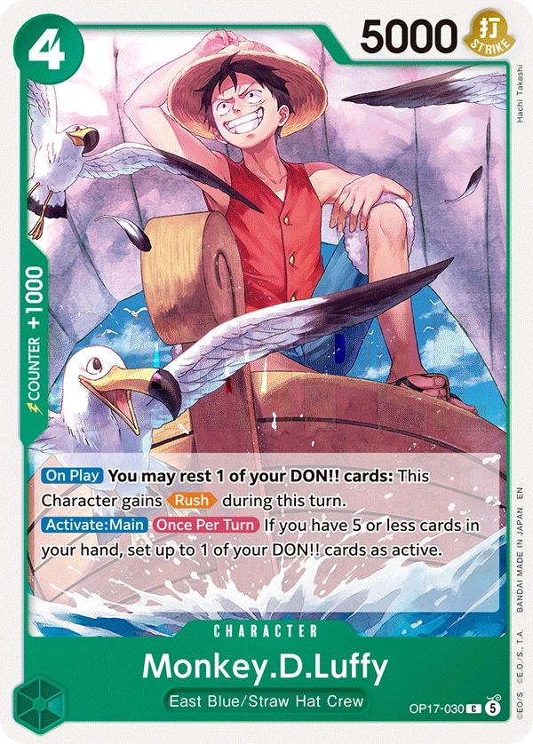 Carta Monkey.D.Luffy (OP17-030)