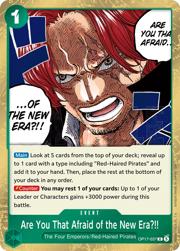 Carta Are You That Afraid of the New Era?!! (OP17-037)