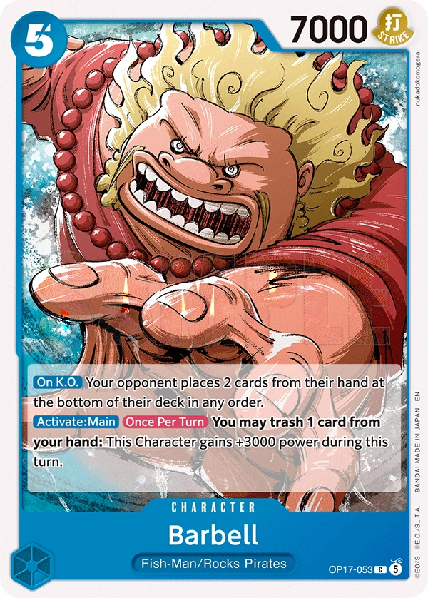 Carta Barbell (OP17-053)