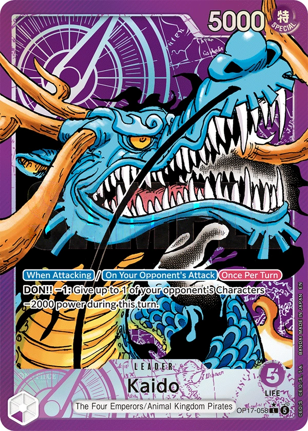 Carta líder de Kaido (OP17-058_p1)