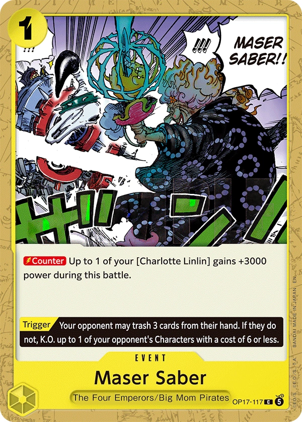 Carta Maser Saber (OP17-117)