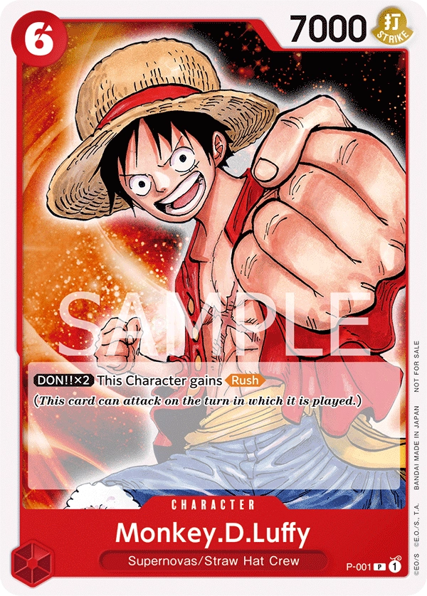 Carta Monkey.D.Luffy (P-001)