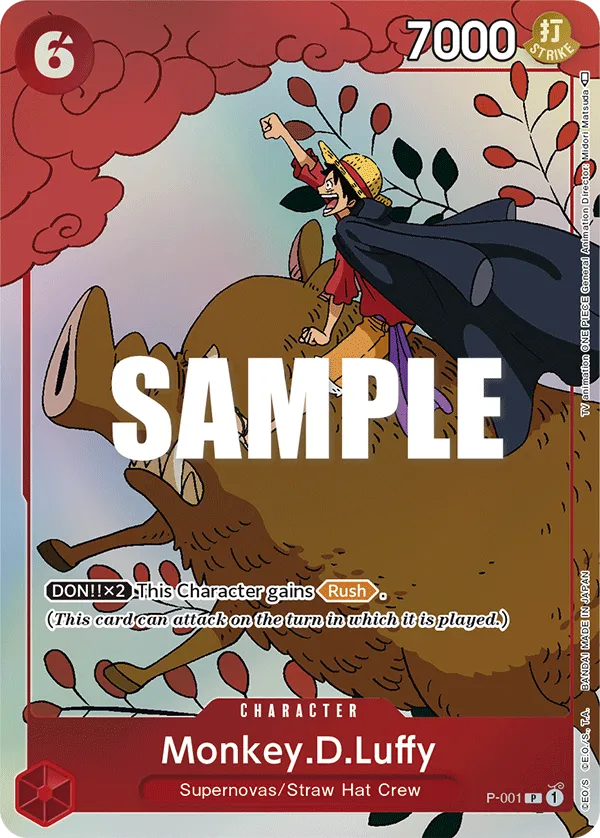 Carta Monkey.D.Luffy (P-001)