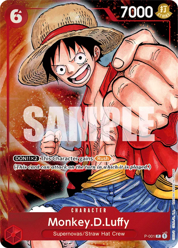 Carta Monkey.D.Luffy (P-001)