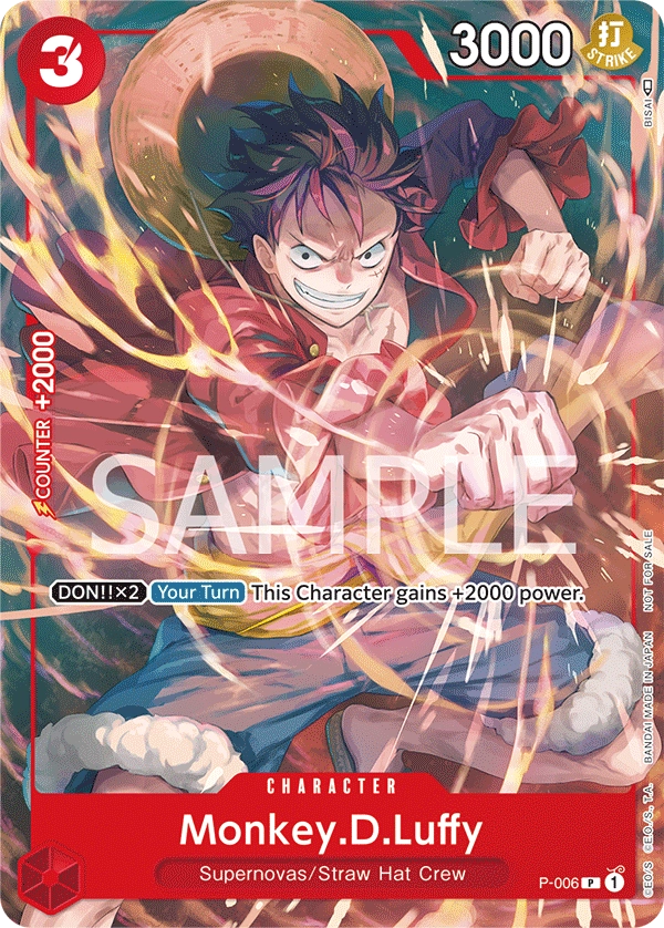 Carta Monkey.D.Luffy (P-006)