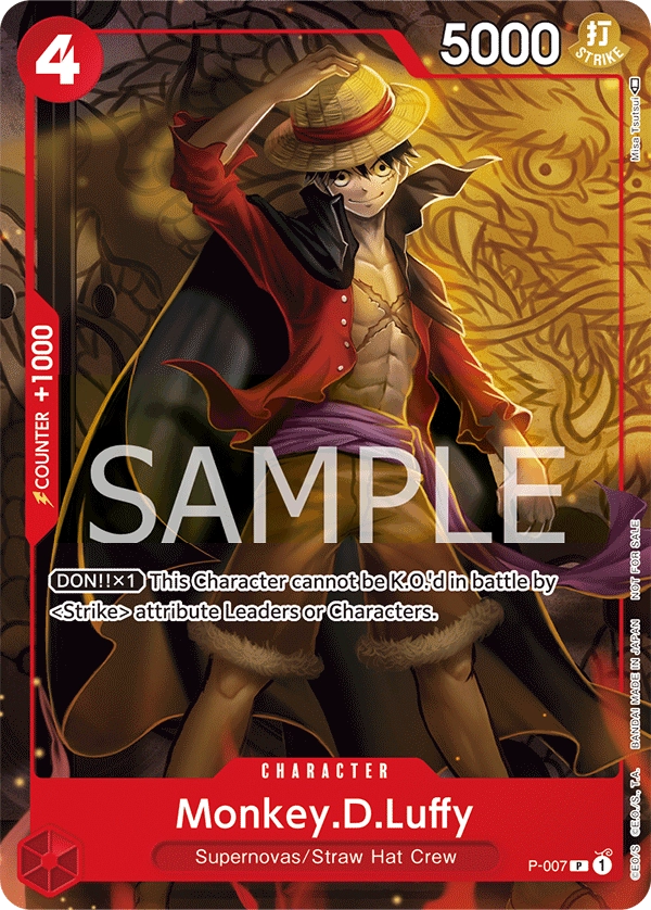 Carta Monkey.D.Luffy (P-007)