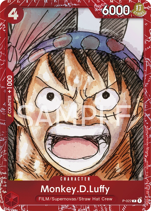 Carta Monkey.D.Luffy (P-022)