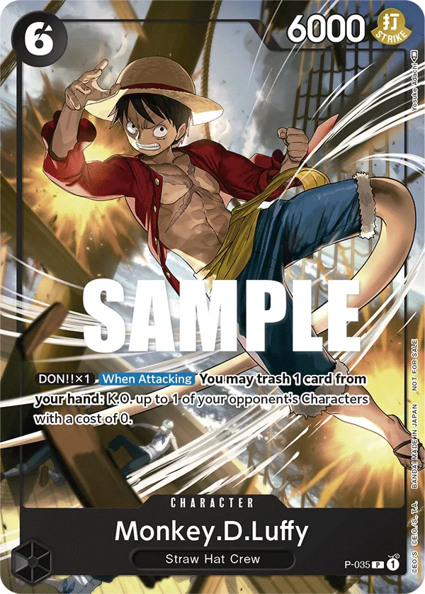 Carta Monkey.D.Luffy (P-035)